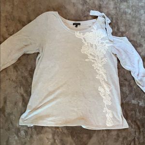 Cold shoulder sweater